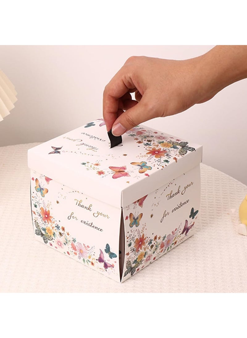 SYOSI Explosion Gift Box, DIY Surprise Box with Random Fluttering Butterflies, Creative Handmade Gift for Anniversary Birthday Valentine's Day Wedding Special Occasions, 1 Pack - Image 2