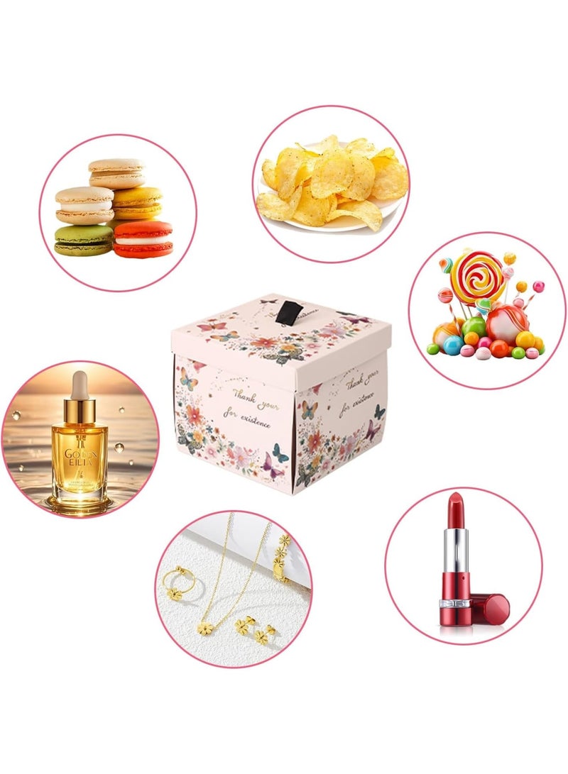 SYOSI Explosion Gift Box, DIY Surprise Box with Random Fluttering Butterflies, Creative Handmade Gift for Anniversary Birthday Valentine's Day Wedding Special Occasions, 1 Pack - Image 5