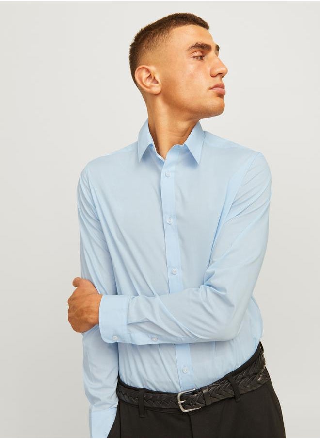 JJ Rebel by Jack & Jones Solid Long Sleeves Shirt with Buttons  - Image 1