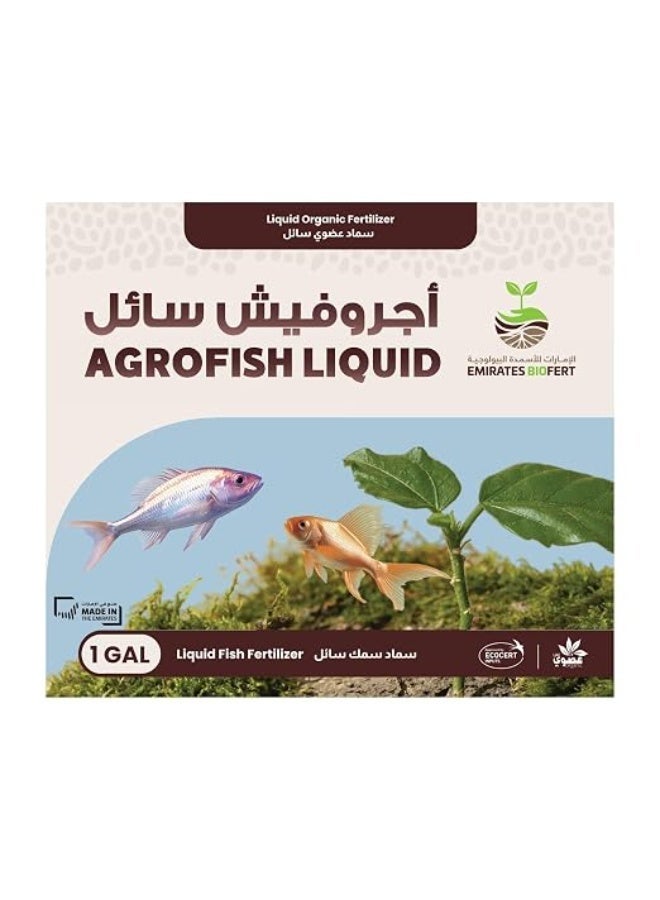 Emirates Biofert Agrofish Liquid Fertilizer 3.8L – UAE Organic Fish-Based Fertilizer for Plants, Flowers, Vegetables & Gardens | MOCCAE Approved - Image 1