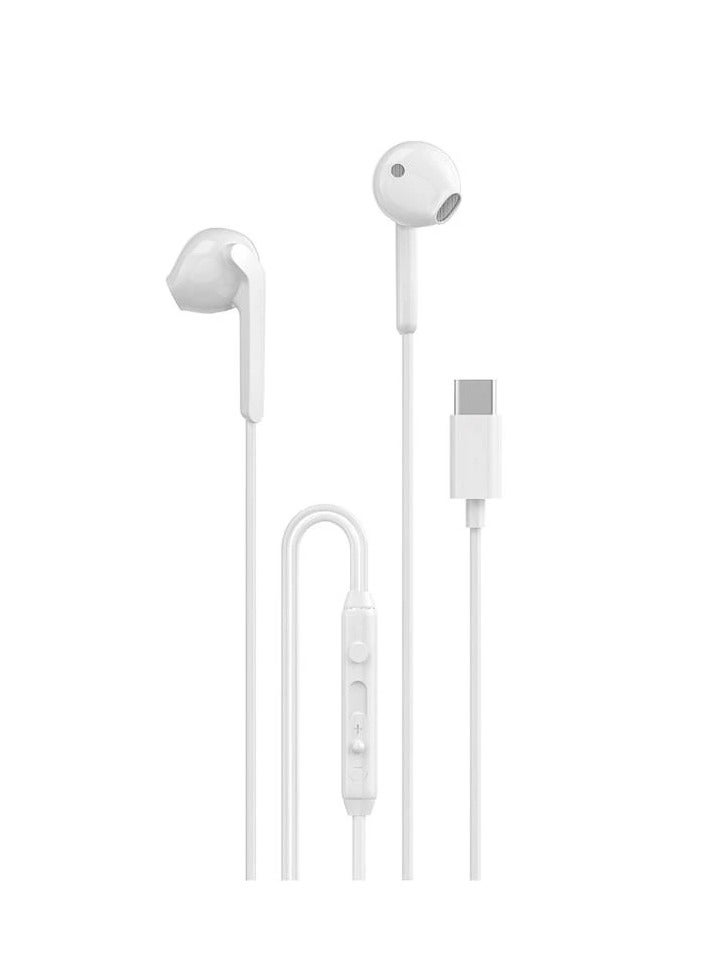 Dudao X3C-W1 Earphone Type-C 1.2M White - Image 2