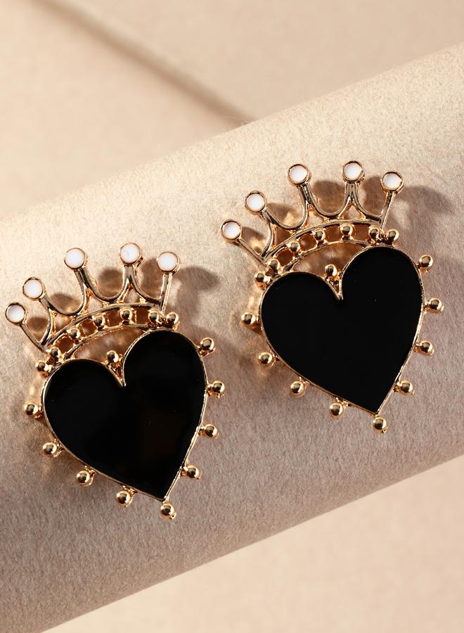 Take Two Crown and Heart Shaped Earrings - Image 3