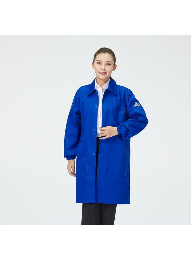 NIBEMINENT Anti Static Clothing Anti-static Work Clothes Long Coat Electronic Factory  Lab Coat Men Women Dust Proof Food Factory - Image 1