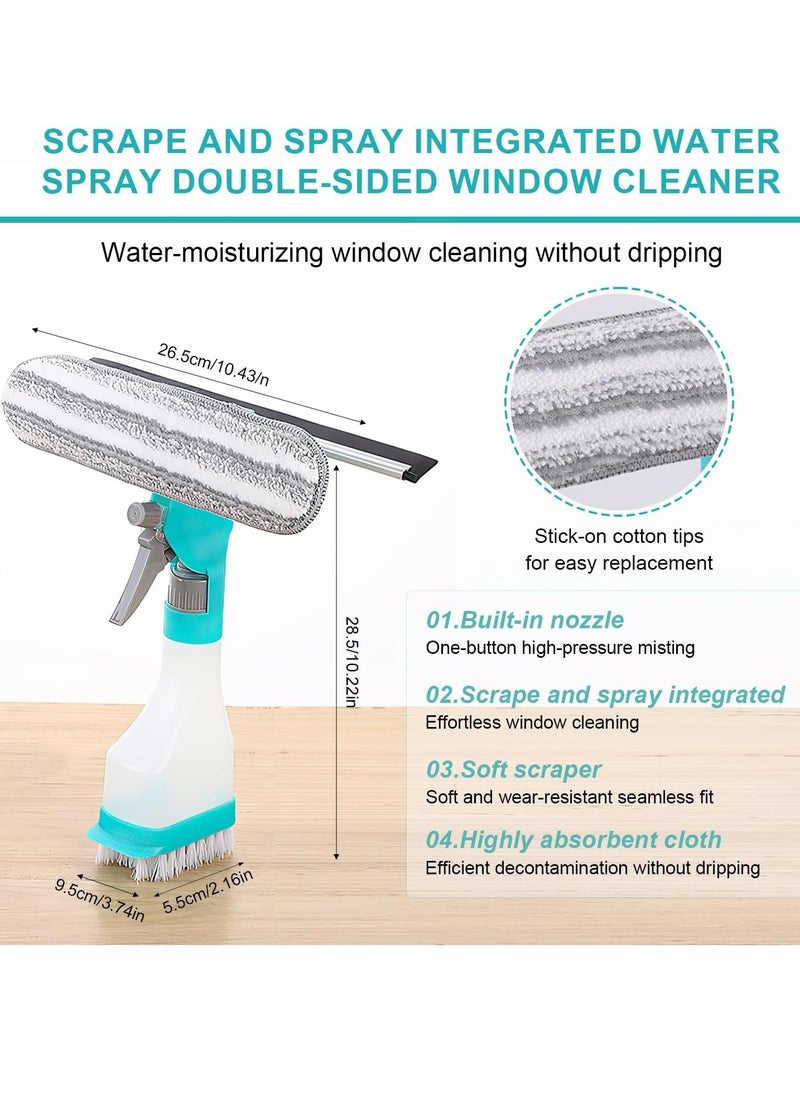 Oasisgalore 4 in 1 Kit Multi-function Window Car Cleaning Tool Window Cleaner Wiper for Home Glass Car Window  - Image 2