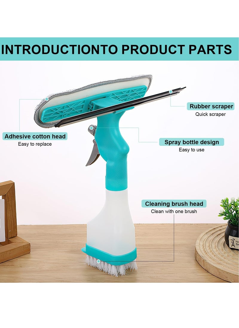 Oasisgalore 4 in 1 Kit Multi-function Window Car Cleaning Tool Window Cleaner Wiper for Home Glass Car Window  - Image 3