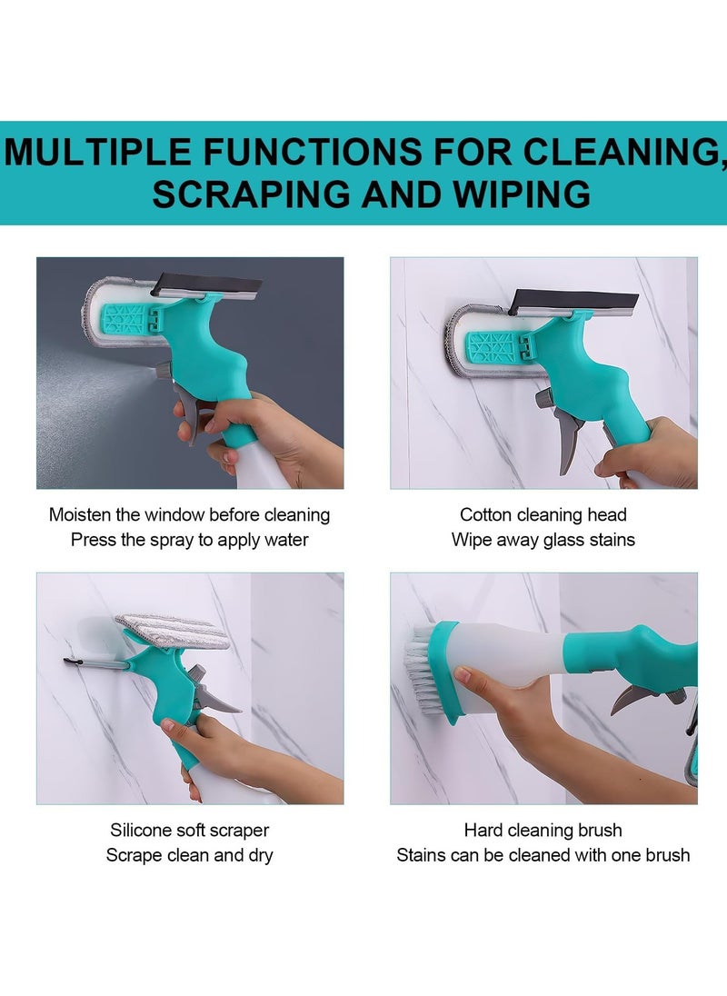 Oasisgalore 4 in 1 Kit Multi-function Window Car Cleaning Tool Window Cleaner Wiper for Home Glass Car Window  - Image 5