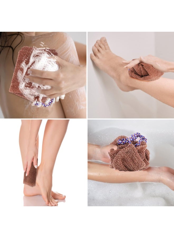 OSHIMA 3 Pcs African Net Sponge, 2025 New African Exfoliating Net Bath Sponge, Back Scrubber Skin Smoother, Exfoliating Washcloth African Net Bath Sponge for Shower Bathing (Colorful) - Image 5