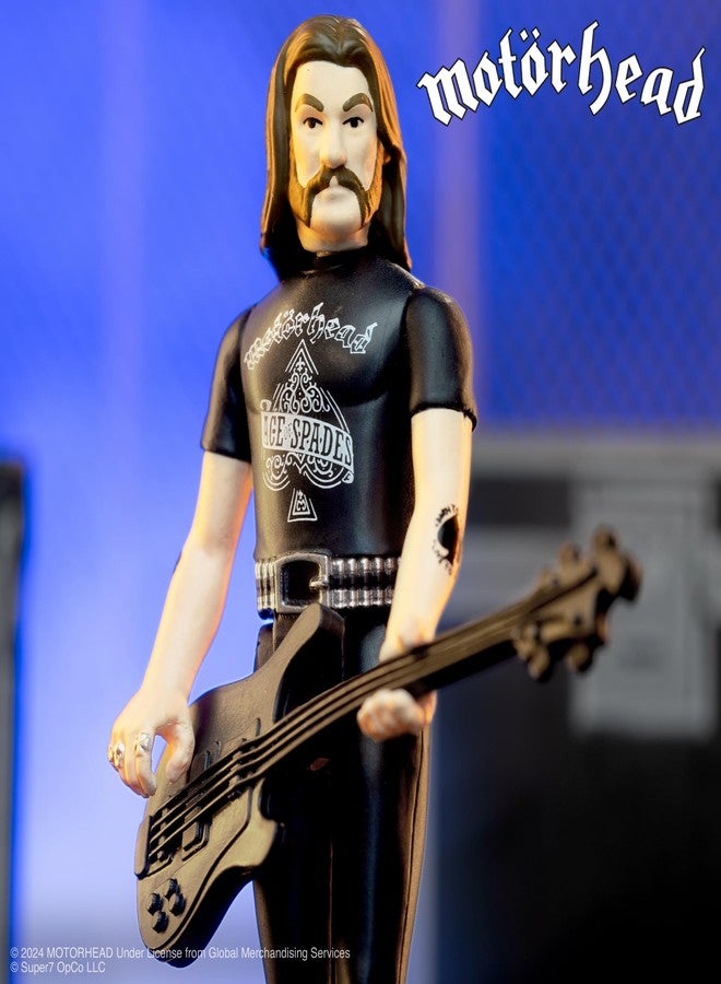 Super7 Motorhead Lemmy (Ace of Spades) Reaction Figure - 3.75" Motorhead Action Figure with Accessories Heavy Metal Collectibles and Retro Toys - Image 5