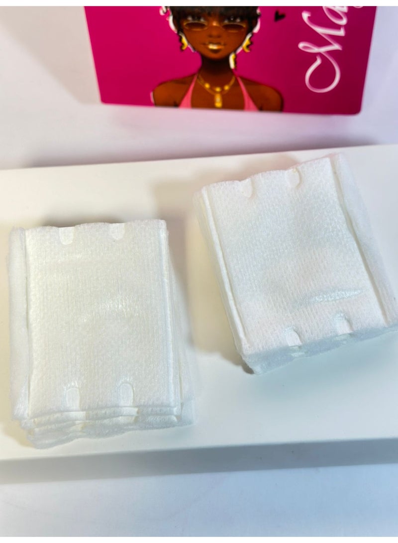 Soft Natural Organic Cotton Disposable Face Pads for Home and Travel 100PCS - Image 2