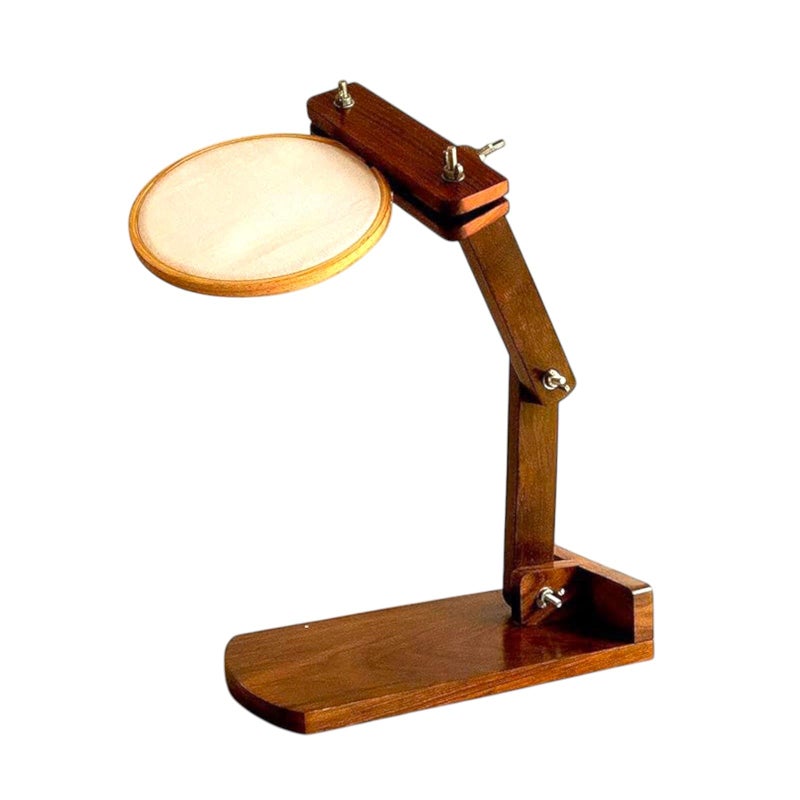 Crochet_N Embroidery Hoop Stand with Adjustable Frame - Ideal for Hand Embroidery, Cross-Stitching, Arts & Crafts, Sewing, and DIY Projects - Ergonomic, Hands-Free Support for Comfortable & Precise Stitching (BROWN) - Image 1