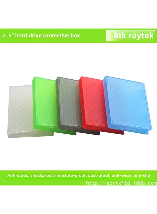 Hard Disk Protection Box 2.5 Inch Anti-static Anti-shock Anti-moisture Dustproof Anti-wear Anti-slip Hard Disk Bag Hard Disk Storage Box-Color:22p07 Red - Image 3