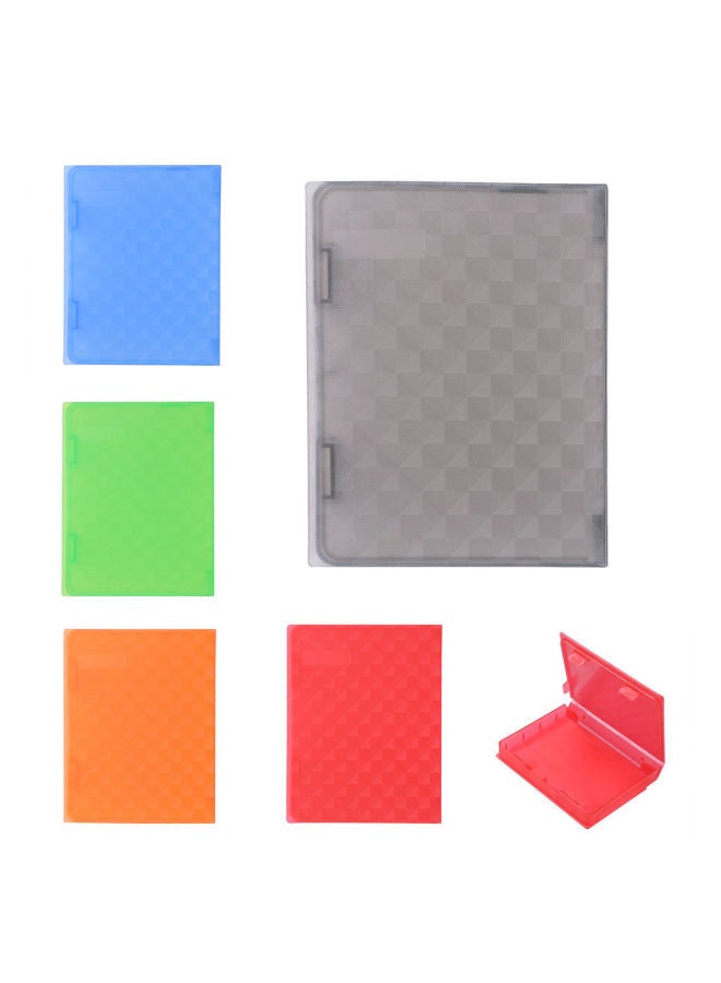 Hard Disk Protection Box 2.5 Inch Anti-static Anti-shock Anti-moisture Dustproof Anti-wear Anti-slip Hard Disk Bag Hard Disk Storage Box-Color:22p07 Red - Image 2