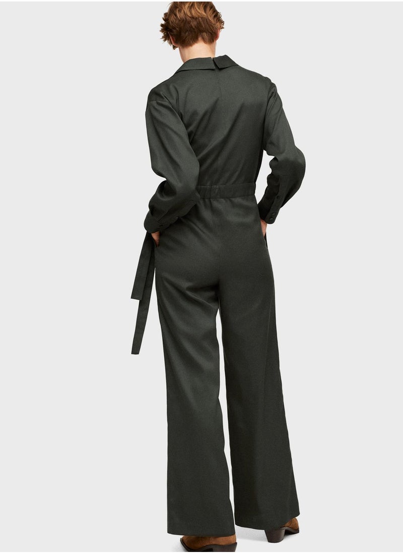 MANGO - Wide Leg Jumpsuit - Image 1