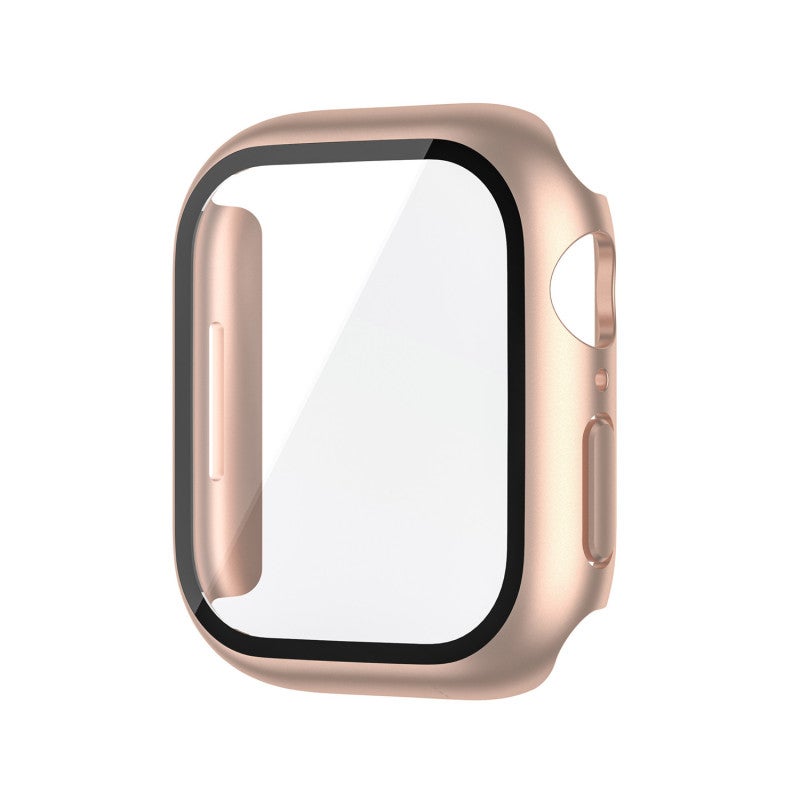 Waterproof Watch Case 41Mm Rose Gold Built-In Waterproof Silicone Seal - 9H Hardness Tempered Glass Screen Protector All-In-One Watch Case For Apple Watch Daily Wear - Image 1