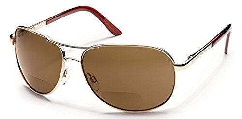 Suncloud نظارات شمسية أوبتكس طراز طيار ثنائية البؤرة (ذهبي، بني، بولي كربونات مت polarized) - Image 5