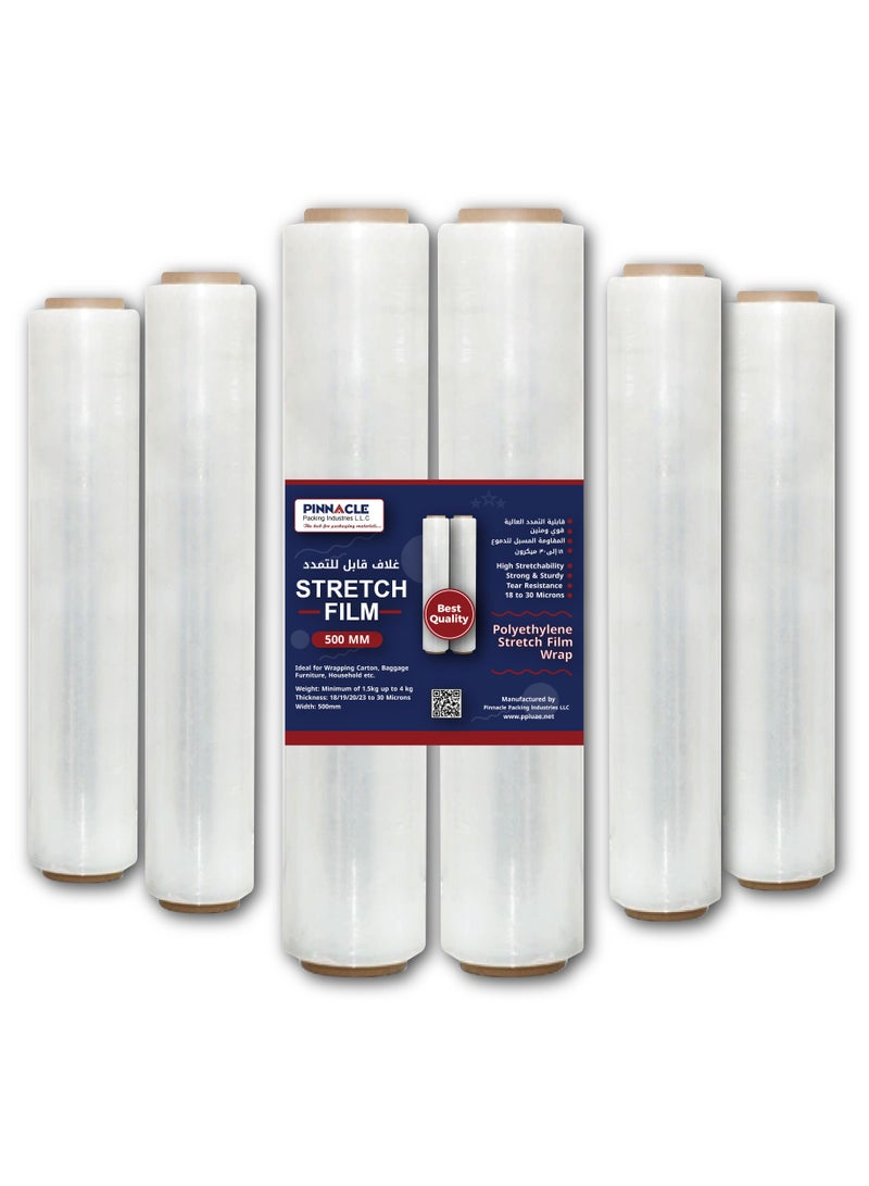 Pinnacle Packing Pinnacle Stretch Film 1.5 Kg - 400g Core | High-Quality, Tear-Resistant Cling Wrap for Secure Packaging X 1 Roll - Image 2
