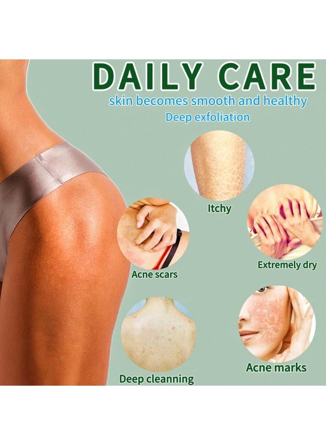 SPMKTBOZAI African Exfoliating Net, African Net Sponge, Nylon African Bathing Sponge Net, African Net Long Net Bath Sponge Shower Body Scrubber Back Scrubber Skin Smoother ((Black,White,Blue,Emerald Green)) - Image 5