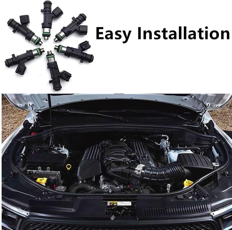 Trolling MAN 6PCS Fuel Injectors Compatible with Dodge Chrysler Sebring 2.7L 3.5L V6 - Image 5