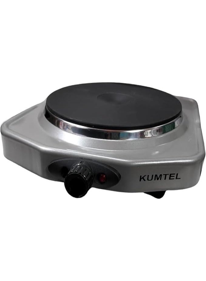Kumtel Comital 1-burner electric flat hob, 1500W, non-stick surface, temperature settings, overheat protection, automatic shut-off - KH7115 - Image 2
