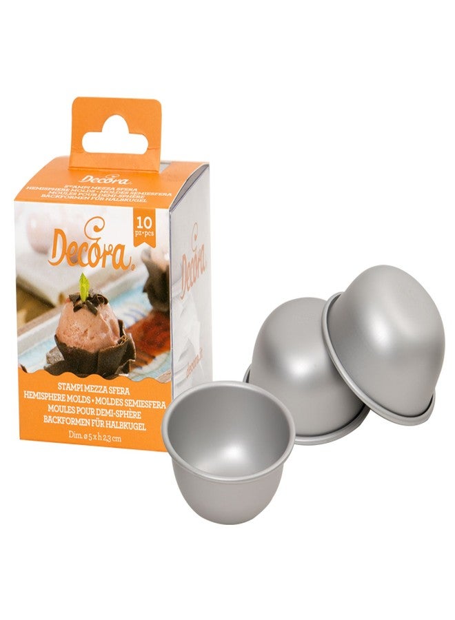 DECORA 10 Anodized Aluminum Hemisphere Cake PAN Ø 5 X H 2,3 cm - Image 1