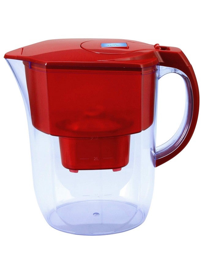 EHM Ultra Premium Alkaline Water Filter Pitcher - 3.8L, Activated Carbon Filter- Bpa Free, Healthy, Clean, & Toxin-Free Mineralized Alkaline Water In Minutes- Up To 9.5 Ph-2023 (Red) - Image 1