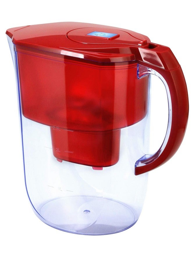 EHM Ultra Premium Alkaline Water Filter Pitcher - 3.8L, Activated Carbon Filter- Bpa Free, Healthy, Clean, & Toxin-Free Mineralized Alkaline Water In Minutes- Up To 9.5 Ph-2023 (Red) - Image 4