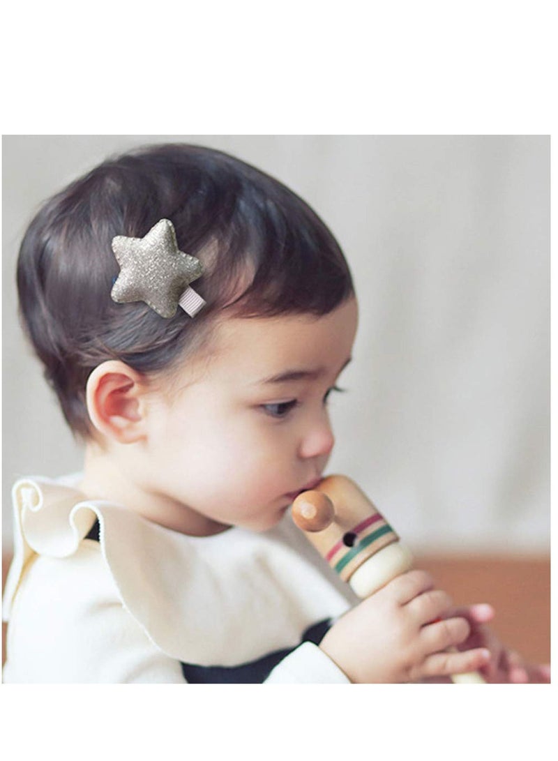 كاست ويف مجموعة مشابك الشعر للفتيات الصغيرات ، مشابك ربطات الشعر ، مشابك شعر ، دبابيس شعر ، مجموعة هدايا إكسسوارات شعر للفتيات الصغيرات مع صندوق للأطفال الصغار - رمادي ووردي 36 قطعة - Image 4