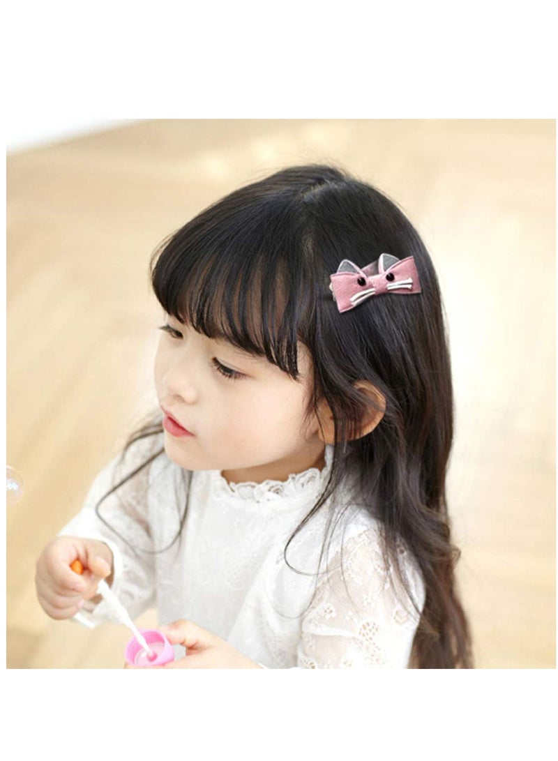 كاست ويف مجموعة مشابك الشعر للفتيات الصغيرات ، مشابك ربطات الشعر ، مشابك شعر ، دبابيس شعر ، مجموعة هدايا إكسسوارات شعر للفتيات الصغيرات مع صندوق للأطفال الصغار - رمادي ووردي 36 قطعة - Image 5