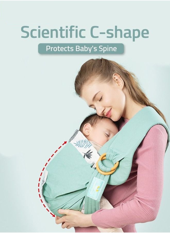 Gonice Baby Wraps Carrier Infants Wrap Ring Sling and Nursing Cover for Toddler 0-36 Month, Soft & Comfortable, Perfect Gift  - Image 3