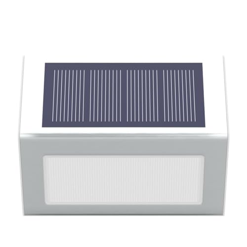 JSOT Solar Lights Outdoor for Deck,Waterproof Solar Garden Lights Decorative Outside Lamp for Walkway,Fence Post,Backyard,Railing,Wall,Pool,Step,Stairs 8 Lights Cool White - Image 4