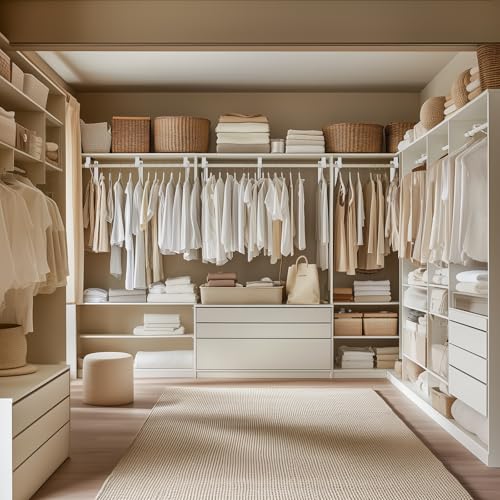 WEKIS 10-Pack Closet Rod Bracket, 10.8x10.8Inch Closet Shelf Brackets Heavy Duty Wall Mounted, Matte White Steel Closet Rod Support Brackets Holder, 300 Lbs Load Capacity with Anchors Screws - Image 4