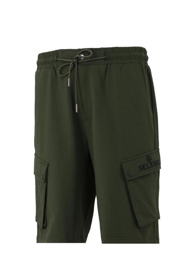 Selene Men Cotton Cargo Shorts with Drawstring - Image 2
