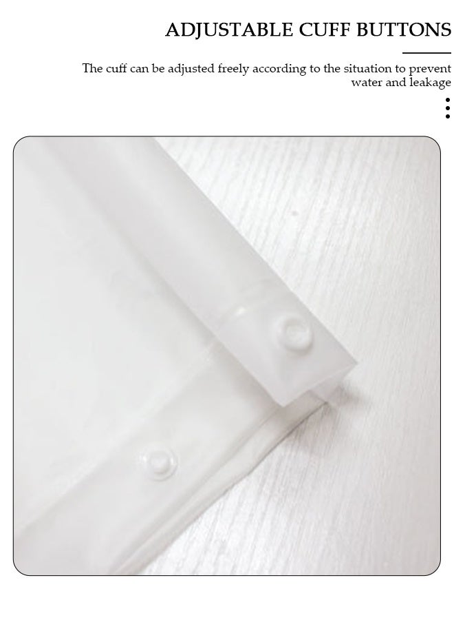 DUNISO Raincoat For Women Portable EVA Rain Coats With Bag Cover Reusable Rain Poncho with Hood and Sleeves For Cycling Travelling Fishing Hiking Camping - Image 5