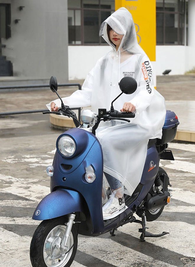 DUNISO Raincoat For Women Portable EVA Rain Coats With Bag Cover Reusable Rain Poncho with Hood and Sleeves For Cycling Travelling Fishing Hiking Camping - Image 3