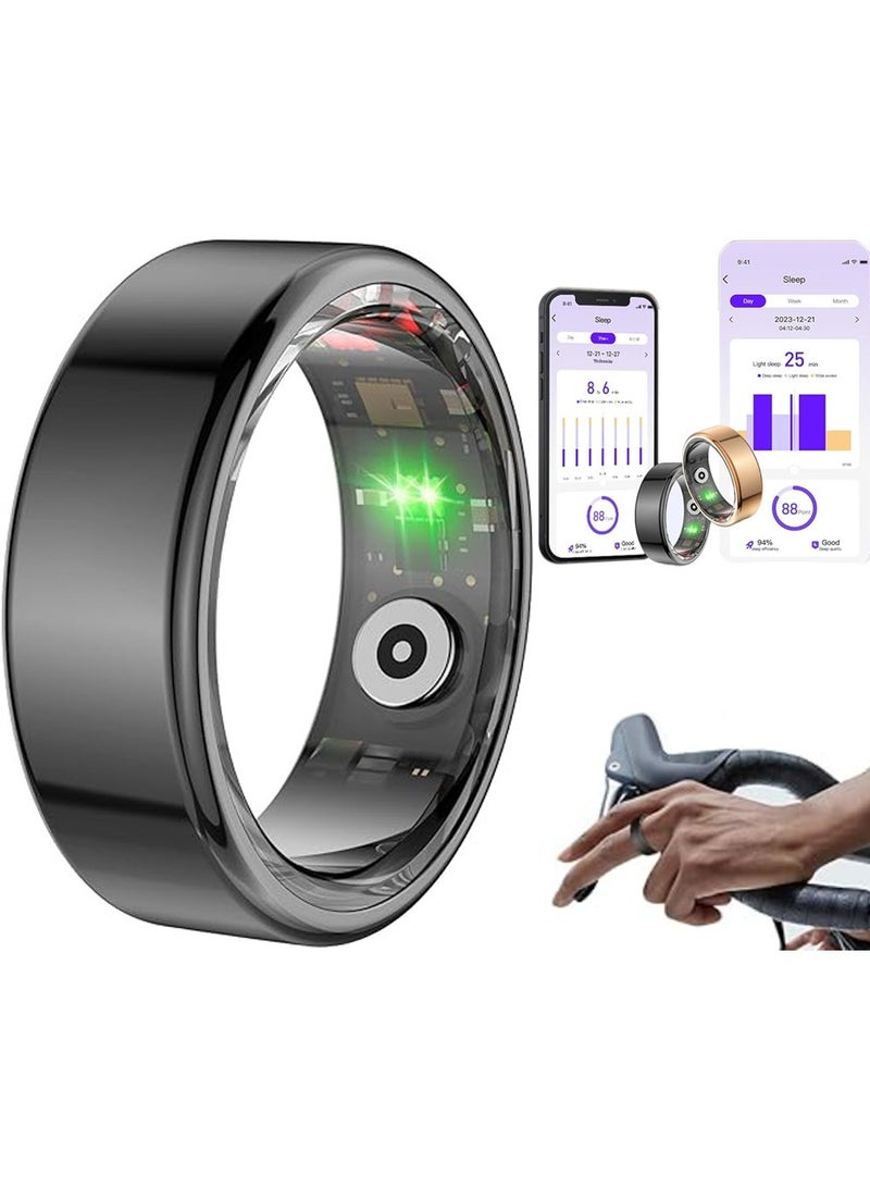 AL RAID Smart Ring Wearable Fitness Sleep Tracker for Men Women,Support 6-7 Days Battery Life for Sleep Tracker/Stress/Heart Rate Monitor Compatible with iOS & Android - Image 1