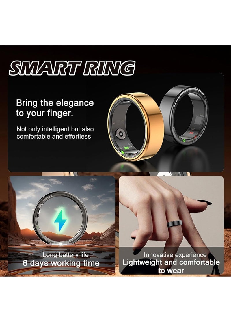 AL RAID Smart Ring Wearable Fitness Sleep Tracker for Men Women,Support 6-7 Days Battery Life for Sleep Tracker/Stress/Heart Rate Monitor Compatible with iOS & Android - Image 5