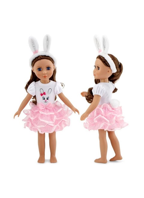 14 Inch Doll Bunny Outfit, Includes Bunny Ears Doll Accessories! | Gift Boxed And Perfect For Easter Gift! | 14" Doll Clothes Compatible With Wellie Wishers Dolls