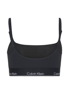 CALVIN KLEIN Women's Low impact Sports Bra - Polyester, Black 