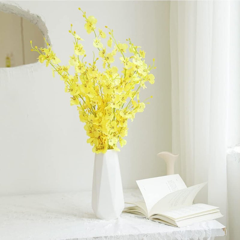 Valemoon Ceramic Vase, 7.4 Inch for Pampas Calla Lily Tulip, Flower Vase Minimalism Style for Modern Table Shelf Home Decor, Fit for Housewarming, Weddings, Birthday, Christmas, Thanksgiving, New Year - Image 5