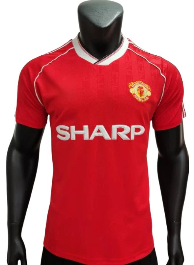 SHARP 1988-1990 Manchester United Home Football Jersey, Adult Sizes, Perfect Gift for Football Fans - Image 1