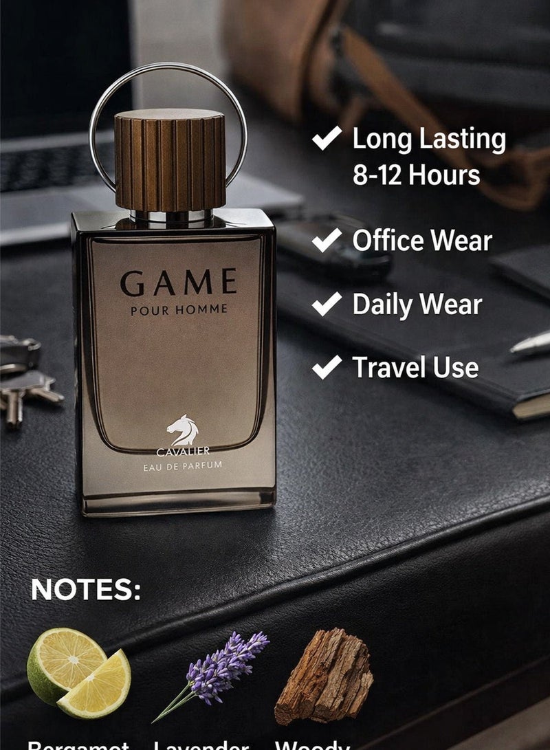 كافاليير بيرفيوم عطر جيم بور أوم أو دو بارفان 100 مل | عطر رجالي يدوم طويلاً بمكونات منعشة وحارة وحلوة، مع نفحات الباتشولي والبنفسج | أفضل عطر رجالي فاخر - Image 3