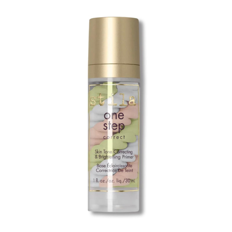 stila One Step Color Corrector Brightening Primer Facial Serum to Even Skin Tone Moisturize Hydrate OilFree Makeup 1 Fl Oz