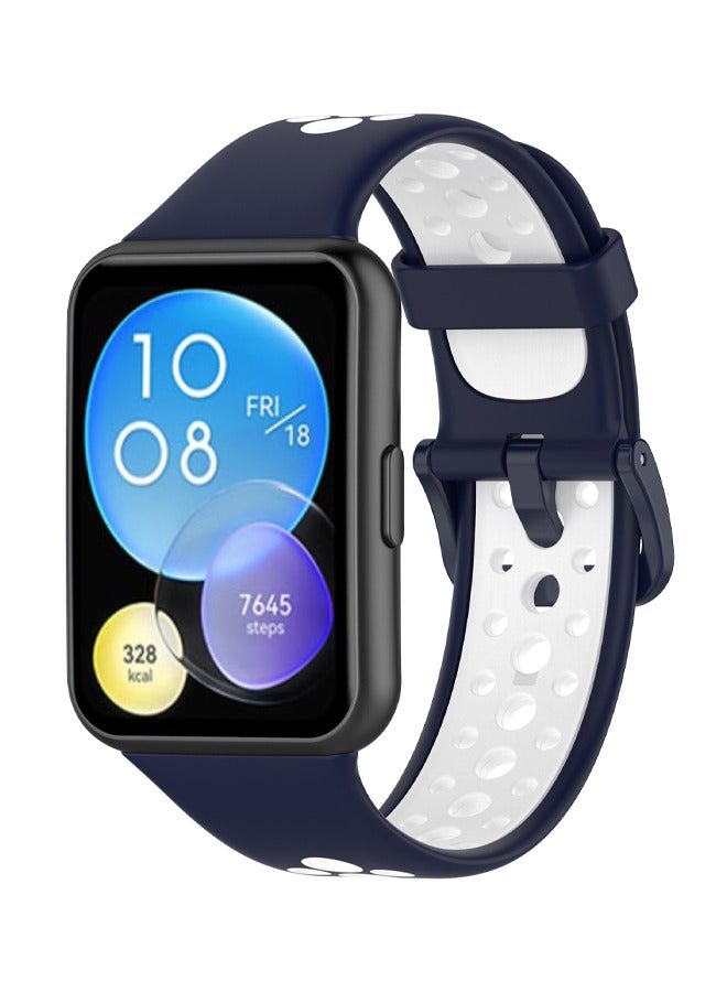 Suitable For Huawei Watch Fit 2 two-Color Hole Style Strap  - Image 1