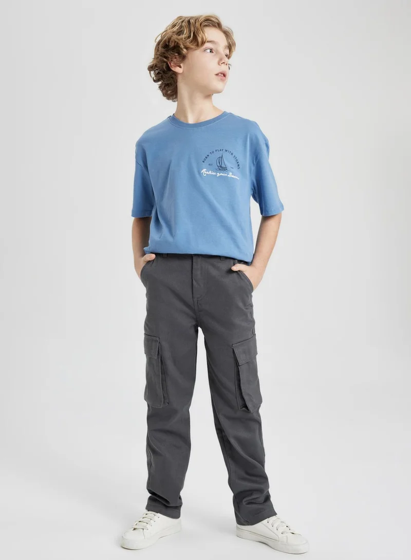 DeFacto Cargo Fit Twill Trousers