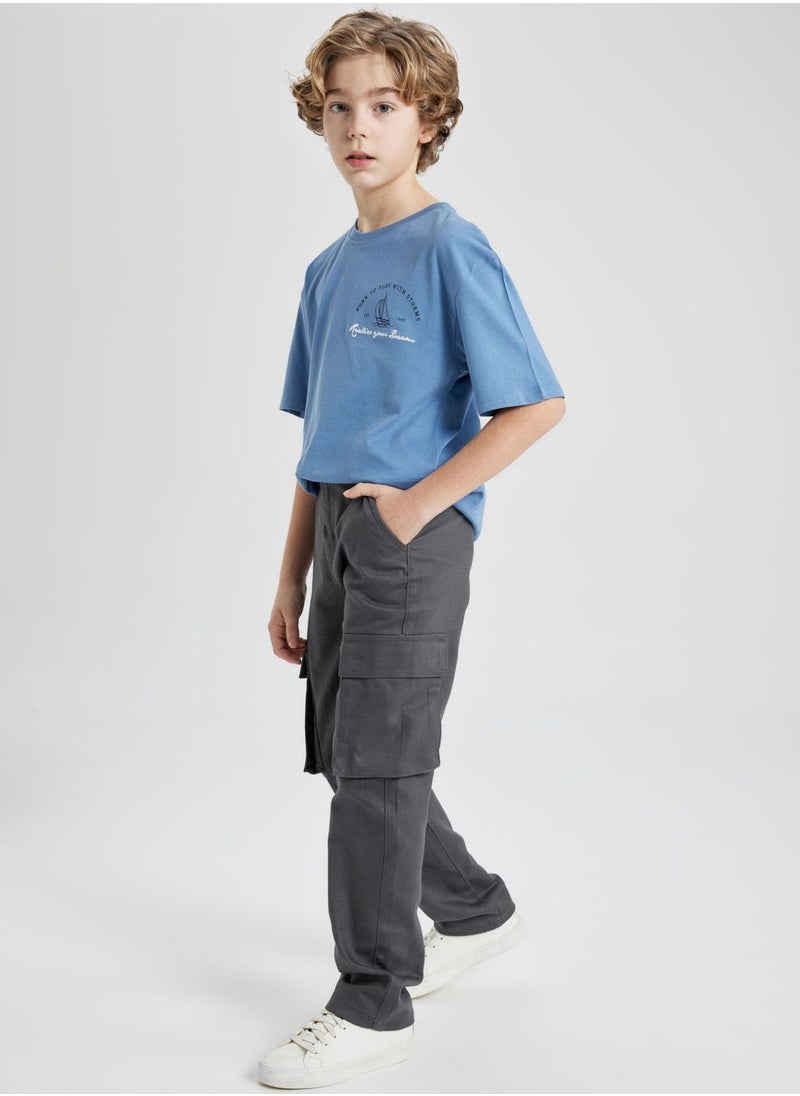 DeFacto - Cargo Fit Twill Trousers - Image 1