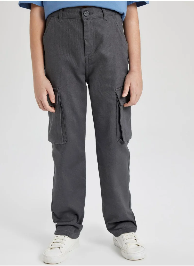 DeFacto Cargo Fit Twill Trousers