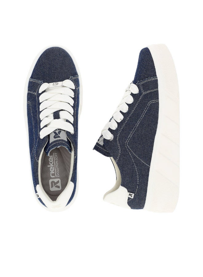 rieker 116-1153 Rieker Ladies Casual Shoes Evolution W0501-14 Ocean Blue  - Image 2