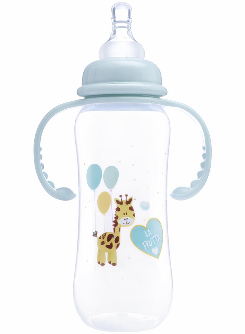 La Frutta Feeding Bottle With Hand 250ml, BBA FREE - (4+ Months) - Mint Green - Image 2