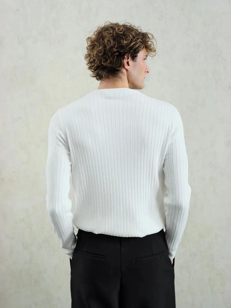 Giesto GIESTO Slim Fit Long Sleeve Button Collar T-Shirt