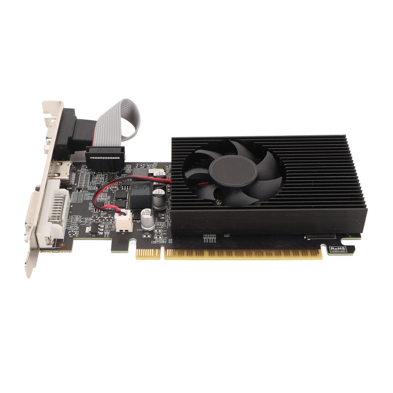 بطاقة رسومات GT 730 4G DDR3B 128 بت مع مروحة تبريد تدعم واجهات VGA و DVI و واجهات الوسائط المتعددة عالية الدقة بطاقات رسومات للألعاب - Image 3